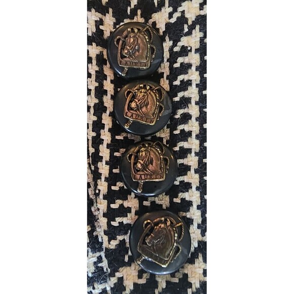 Lauren Ralph Lauren WMN 12 Herringbone Blazer Jacket Wool, Cashmere & Silk Blend - Picture 4 of 13